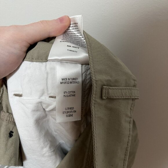 Citizens of Humanity Eugenie Pleated Poplin‎ Cuff Hem Short in Slate Khaki Sz 26 - Picture 8 of 12